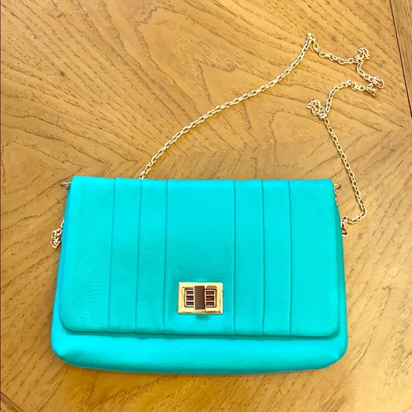 Urban Expressions Turquoise Crossbody/Clutch - Picture 1 of 4